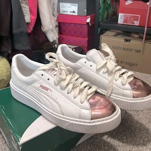 Puma Basket Platform Metallic